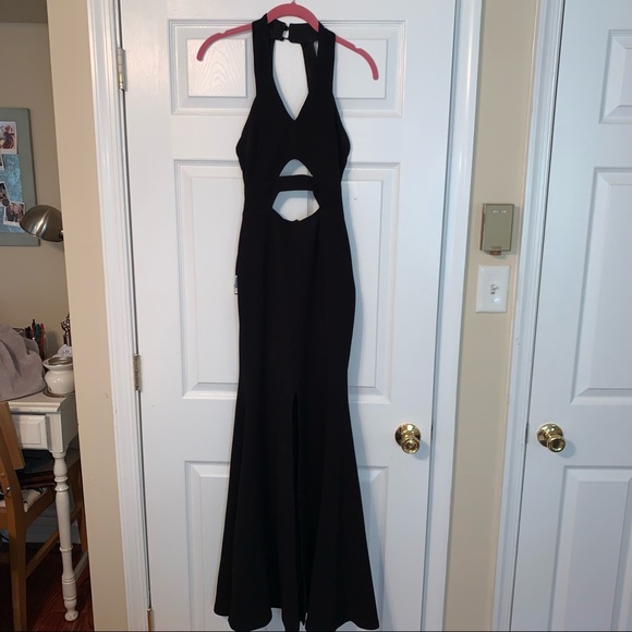Black cut out prom maxi dress - Picture 2 of 8